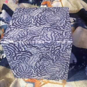 Abstract Blue and White Decorative Box